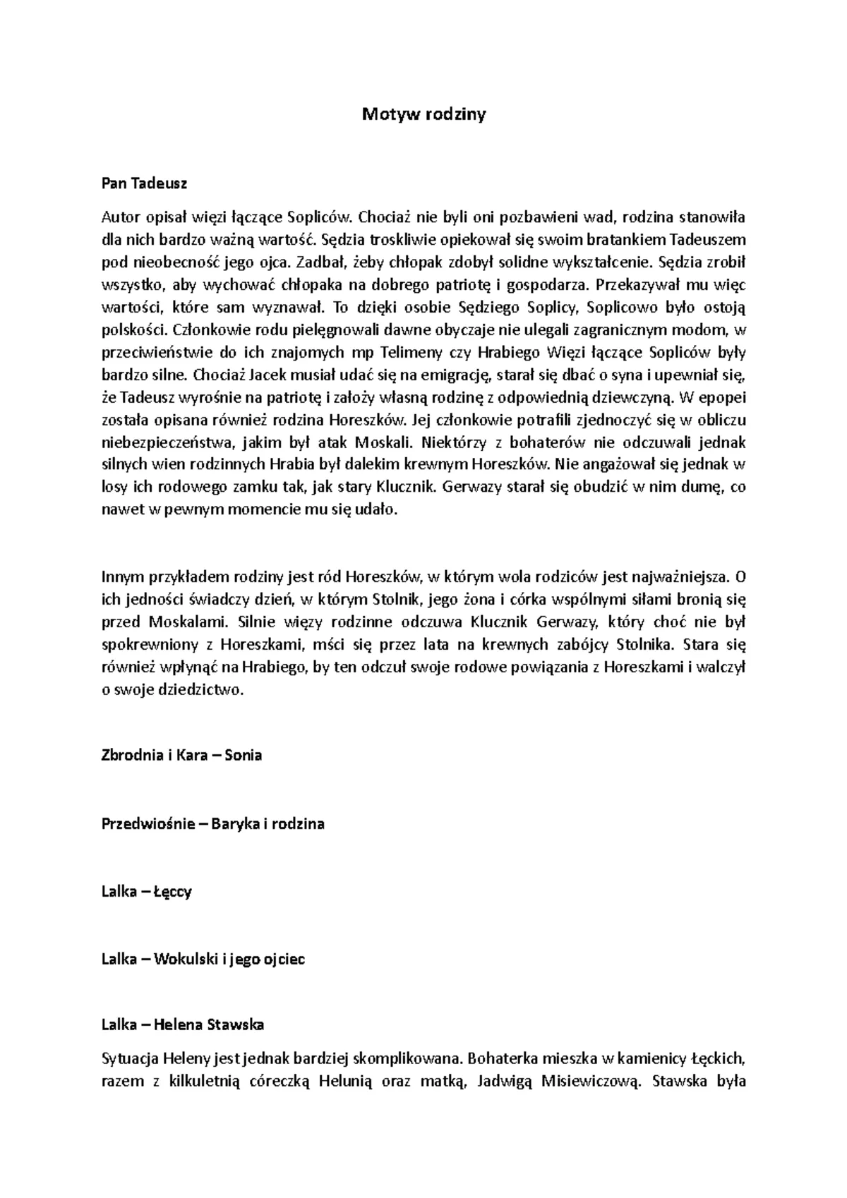 Zdjęcie Motyw rodziny w Panu Tadeuszu: Jak więzi rodzinne kształtują losy bohaterów