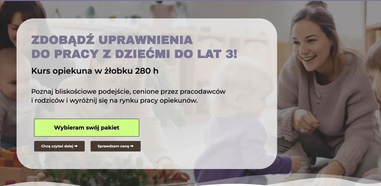 Zdjęcie Kurs opiekuna w żłobku ile trwa? Zobacz, co musisz wiedzieć!