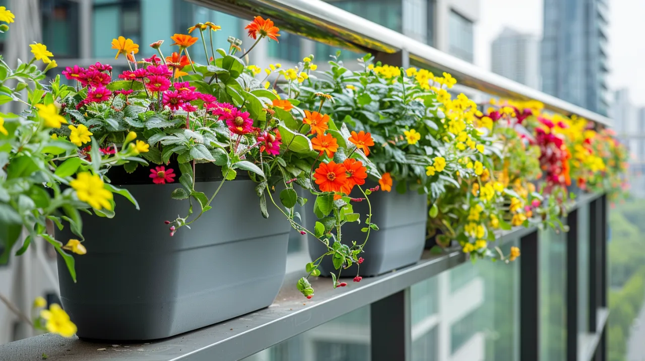 Zdjęcie Donice na balustradę – Nowoczesne rozwiązania na balkon: jakie donice wybrać?