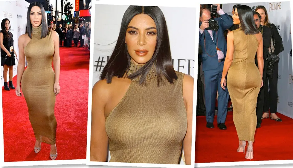 Zdjęcie Kim Kardashian vintage dress: Najważniejsze sukienki, które zaskakują