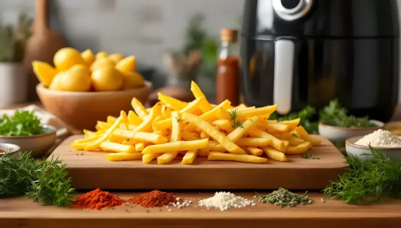 Zdjęcie Jak zrobić frytki w airfryer, aby były idealnie chrupiące i pyszne