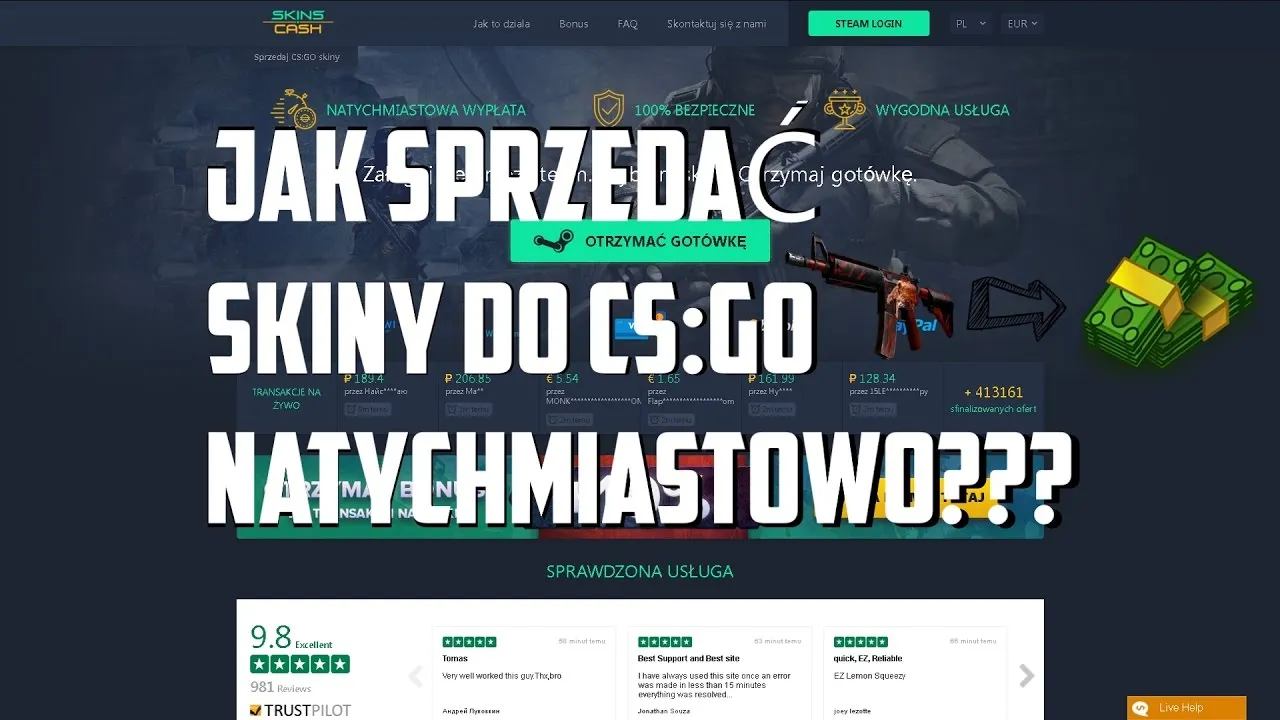 Zdjęcie Jak sprzedać skina CS:GO: 5 sprawdzonych metod i platform