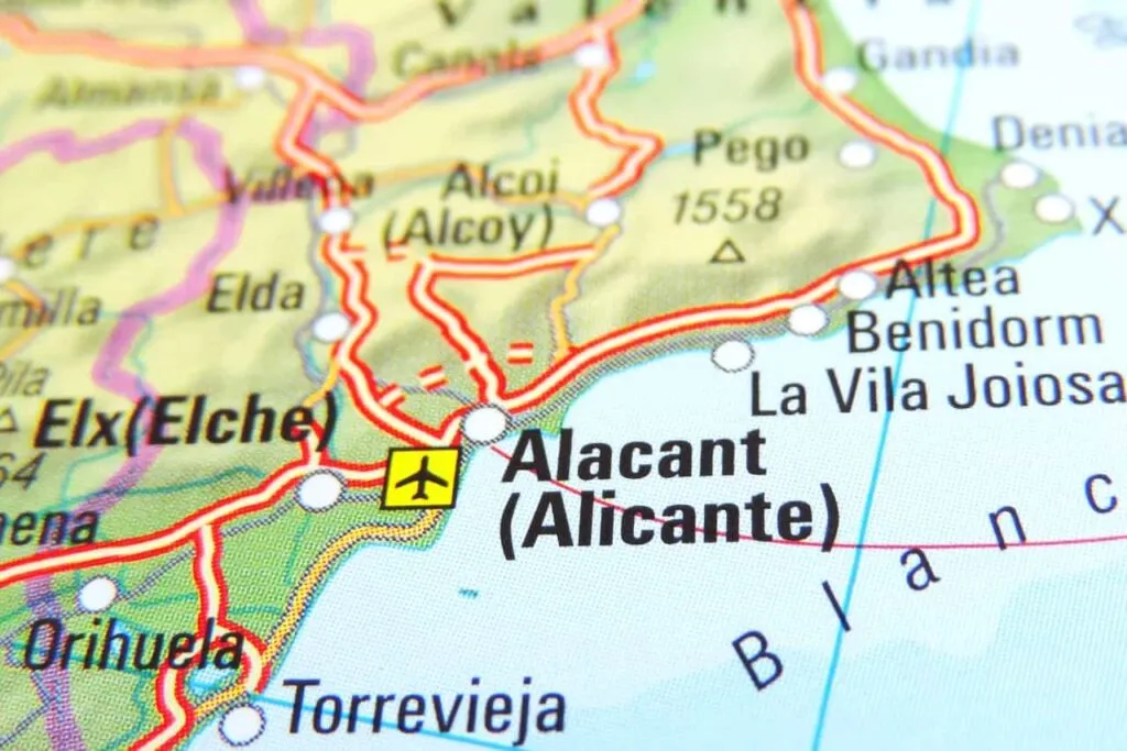 Zdjęcie Mapa okolic Alicante - najciekawsze miejsca