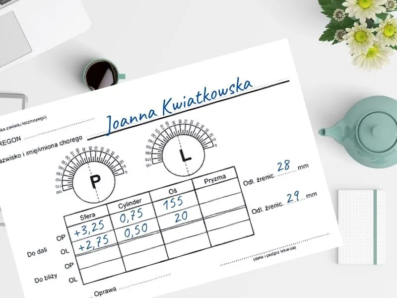 Zdjęcie Jak czytać wadę wzroku: zrozumienie recepty na okulary krok po kroku