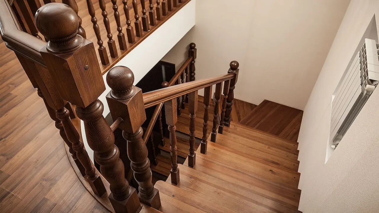 Zdjęcie Jakim lakierem pomalować schody drewniane, aby uniknąć zniszczeń?