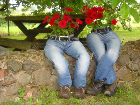 Zdjęcie Jak zrobić kwietnik z jeansów i nadać im nowe życie krok po kroku
