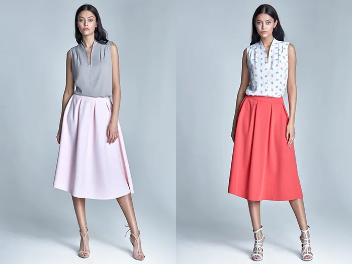 Zdjęcie Stylizacje z rozkloszowaną spódnicą, które sprawią, że będziesz wyglądać świetnie