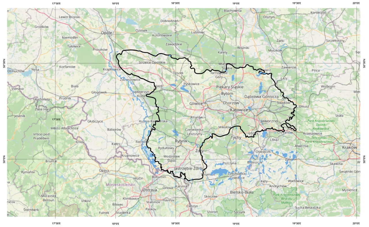 Zdjęcie Mapa przedstawia teren na którym zostanie wybudowana elektrownia wodna - szczegóły i zmiany w krajobrazie