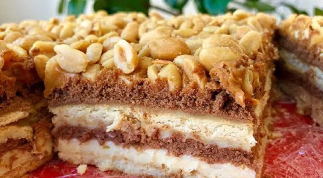 Zdjęcie Ciasto Snickers według Aleksandry - prosty przepis na smaczny deser