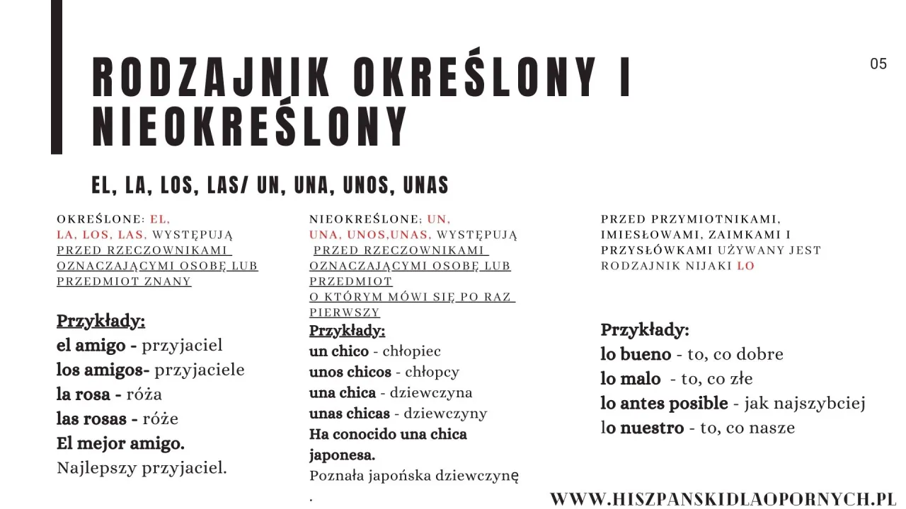 Zdjęcie Hiszpańska gramatyka - Zasady gramatyki hiszpańskiej