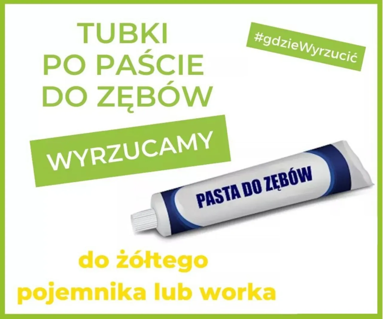 Zdjęcie Gdzie wyrzucić tubkę po paście do zębów, aby nie marnować?