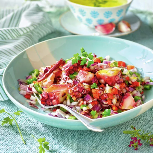 Zdjęcie Receta auténtica de ensalada de pulpo andaluza que sorprenderá a todos