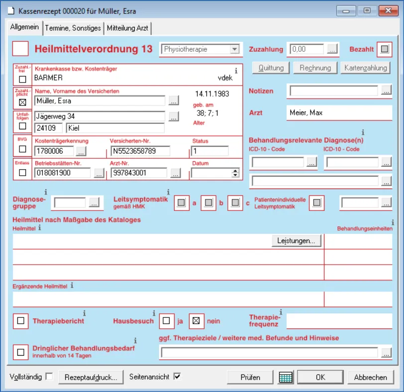 Zdjęcie Kassenrezept Status: Verstehen Sie die Kosten und Gebührenpflichten