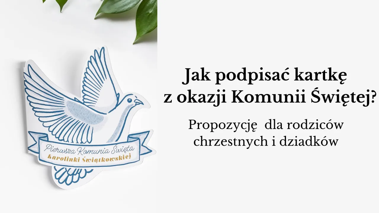 Zdjęcie Jak podpisać życzenia na komunie - wyjątkowe pomysły i inspiracje