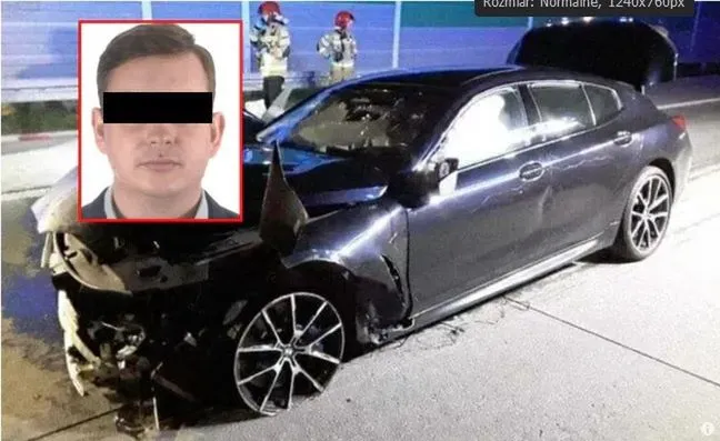 Zdjęcie Co z kierowcą BMW po wypadku? Pijany uciekł, co dalej?