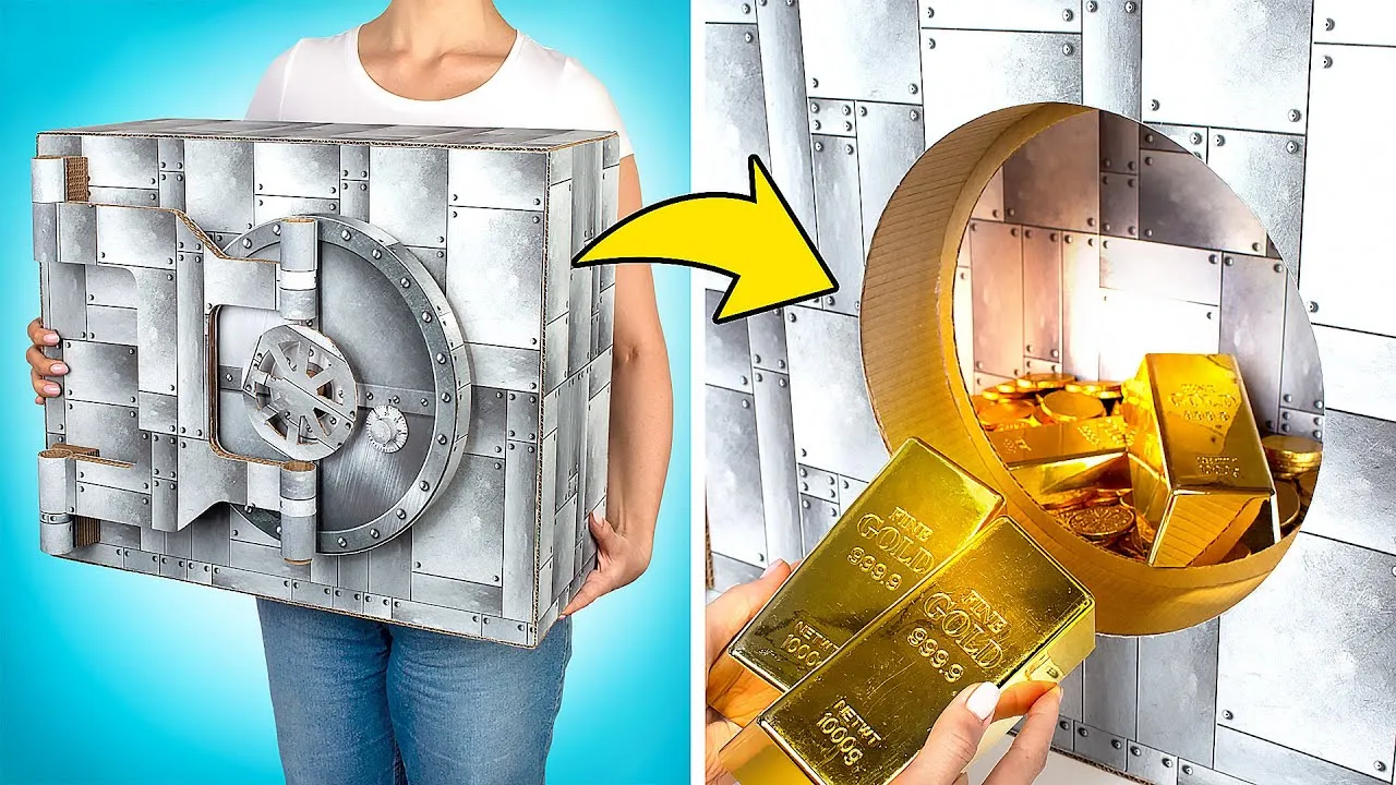 Zdjęcie Jak zrobić sejf z kartonu - proste instrukcje na kreatywny projekt