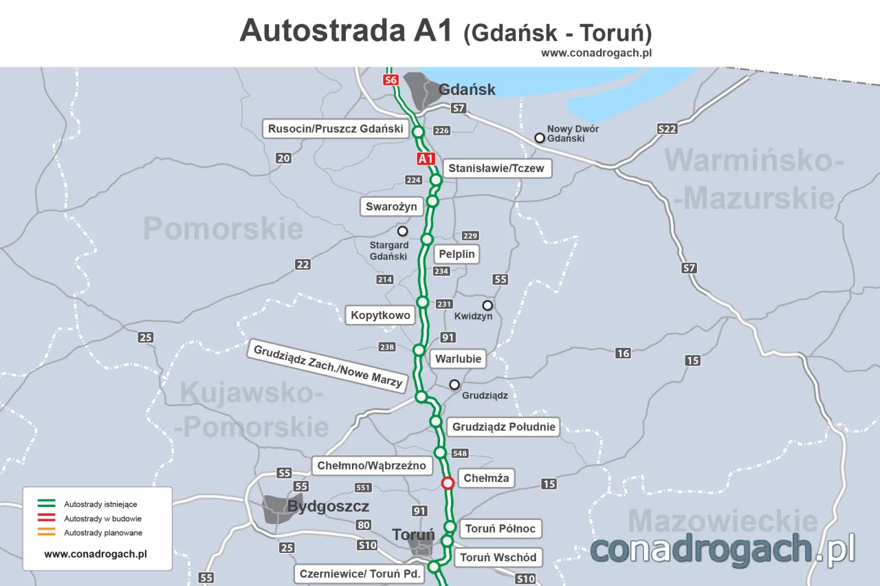 Zdjęcie Ile kosztuje autostrada z Torunia do Gdańska? Sprawdź opłaty!