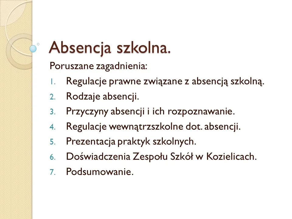 Zdjęcie Czym jest absencja szkolna: definicja, rodzaje i konsekwencje nieobecności