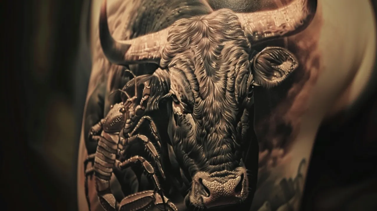 Zdjęcie Tatuaż ze znakiem zodiaku Byk, Panna lub Skorpion: inspiracje