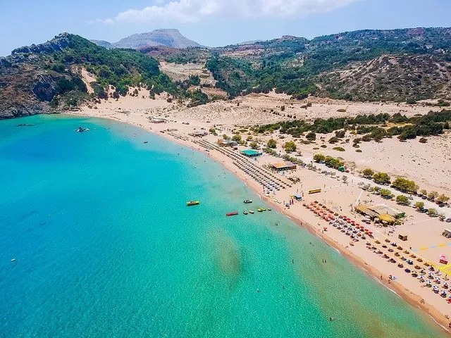 Zdjęcie Plaża nudystów na Rodos: Mandomata - raj dla naturystów
