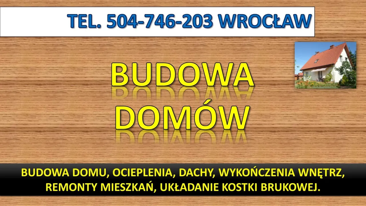 Zdjęcie Cennik firm budowlanych we Wrocławiu: aktualne stawki i ceny