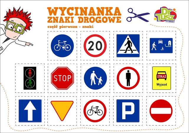 Zdjęcie Znaki drogowe PDF do druku: Edukacyjne materiały na wyciągnięcie ręki