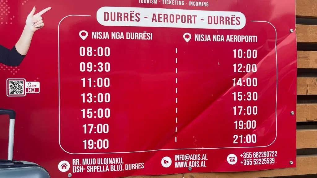 Zdjęcie Jak dojechać z lotniska Tirana do Durrës - najlepsze opcje transportu i ceny