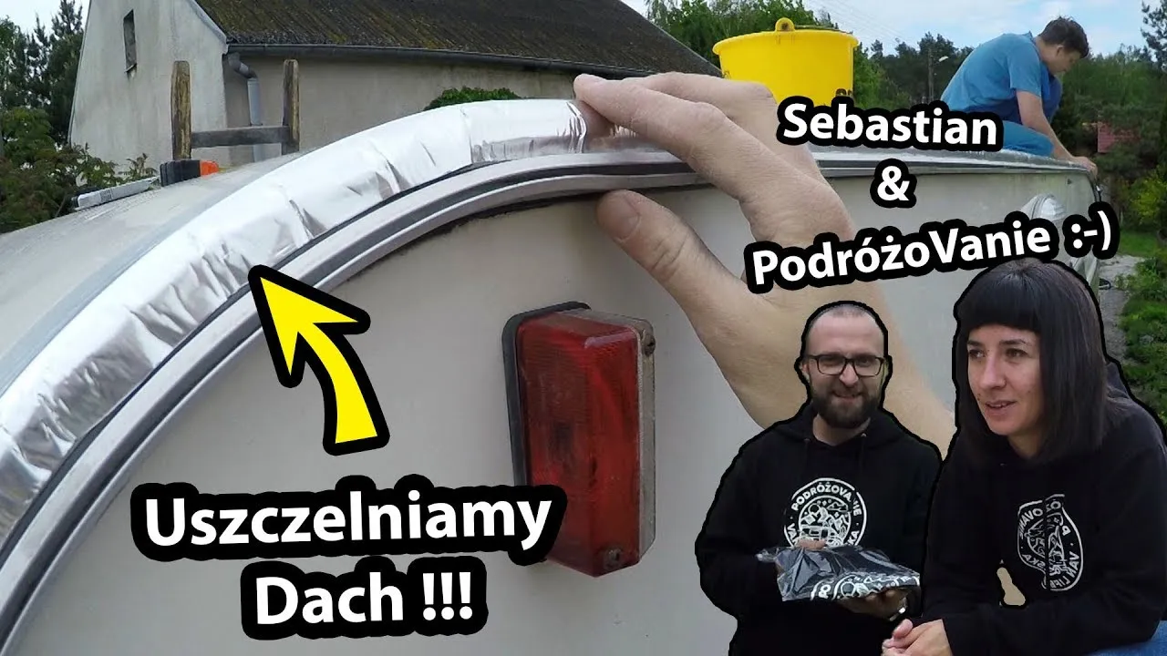 Zdjęcie Czym uszczelnić dach przyczepy kempingowej, aby uniknąć przecieków?