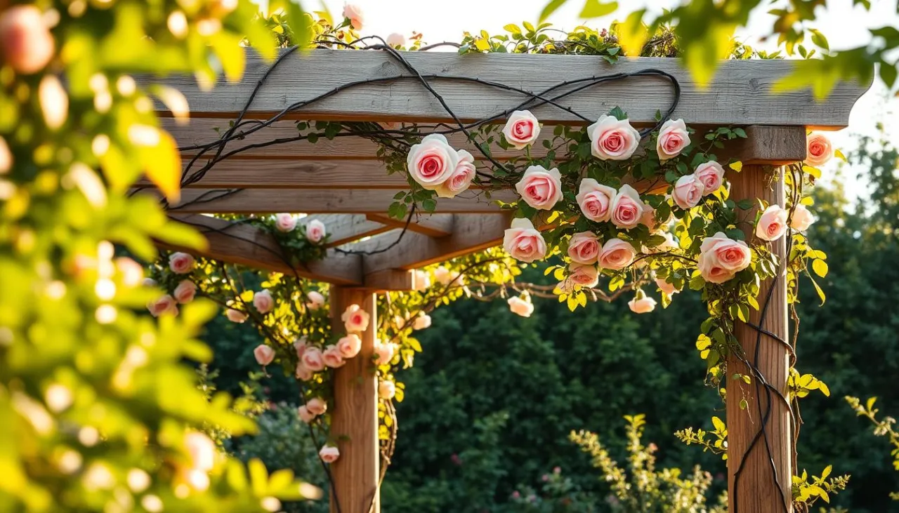 Zdjęcie Pergola na róże: Jak zrobić? Przewodnik krok po kroku