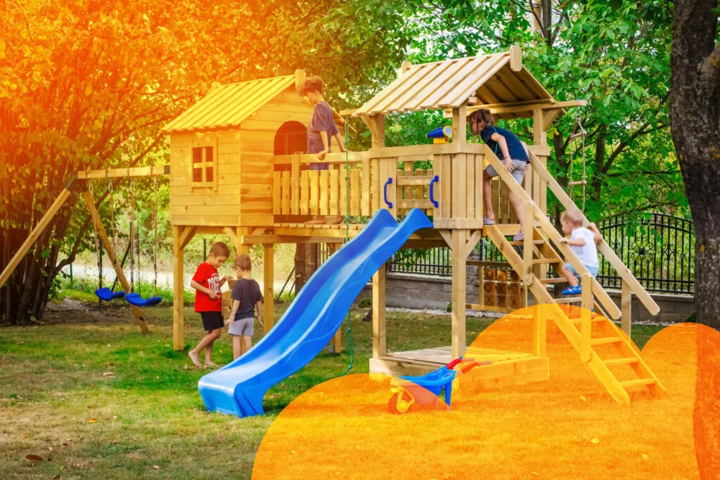 Zdjęcie Czym pomalować drewniany plac zabaw, aby był bezpieczny i trwały