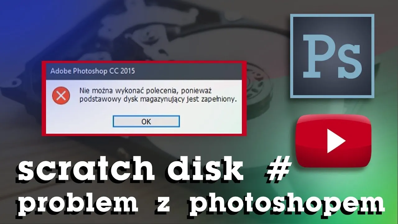 Zdjęcie Jak wyczyścić dysk magazynujący w Photoshopie i uniknąć problemów z pamięcią