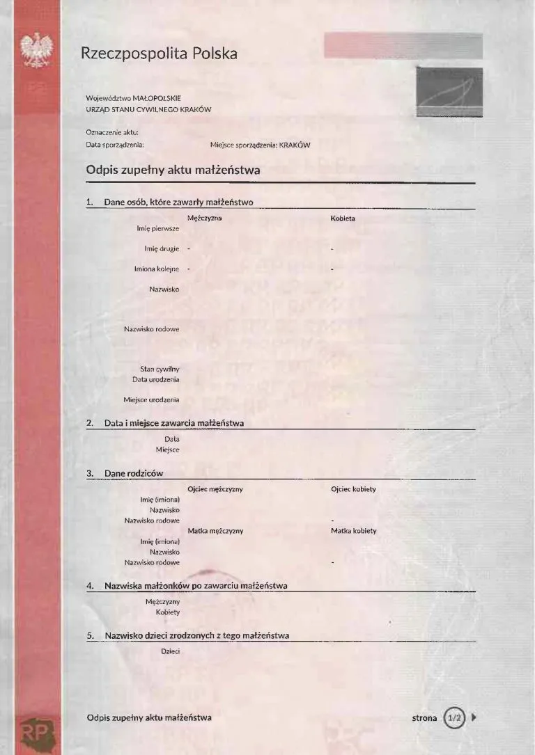 Zdjęcie Jaki odpis aktu małżeństwa do rozwodu? Kluczowe informacje i wskazówki