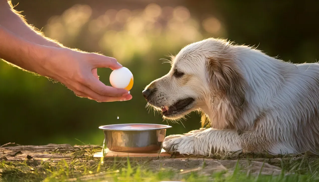 Zdjęcie Surowe jajko dla psa: Czy jest bezpieczne? Korzyści i ryzyko
