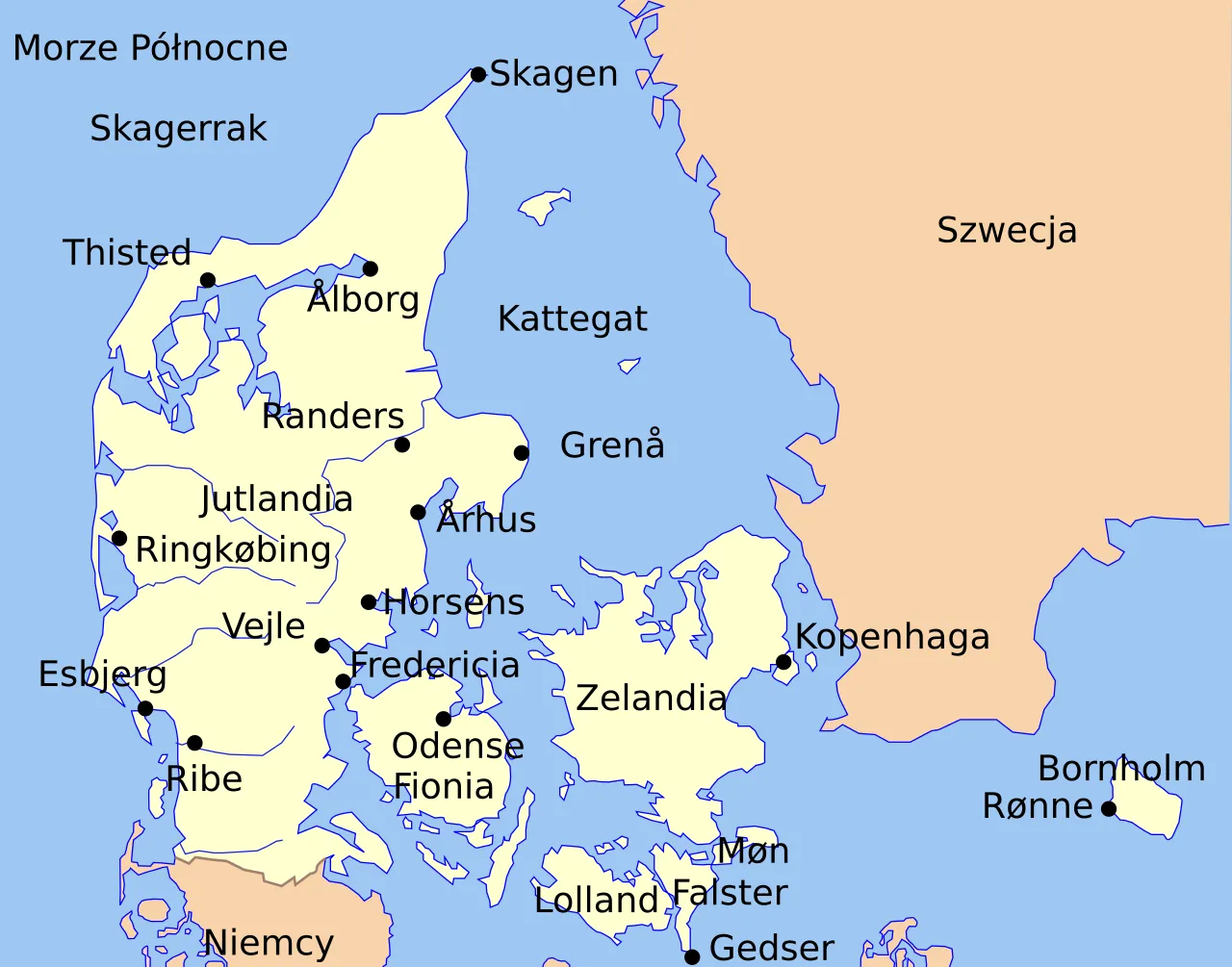 Zdjęcie Dania: Gdzie leży? Granice, wyspy, morza i podr&oacute;ż z Polski