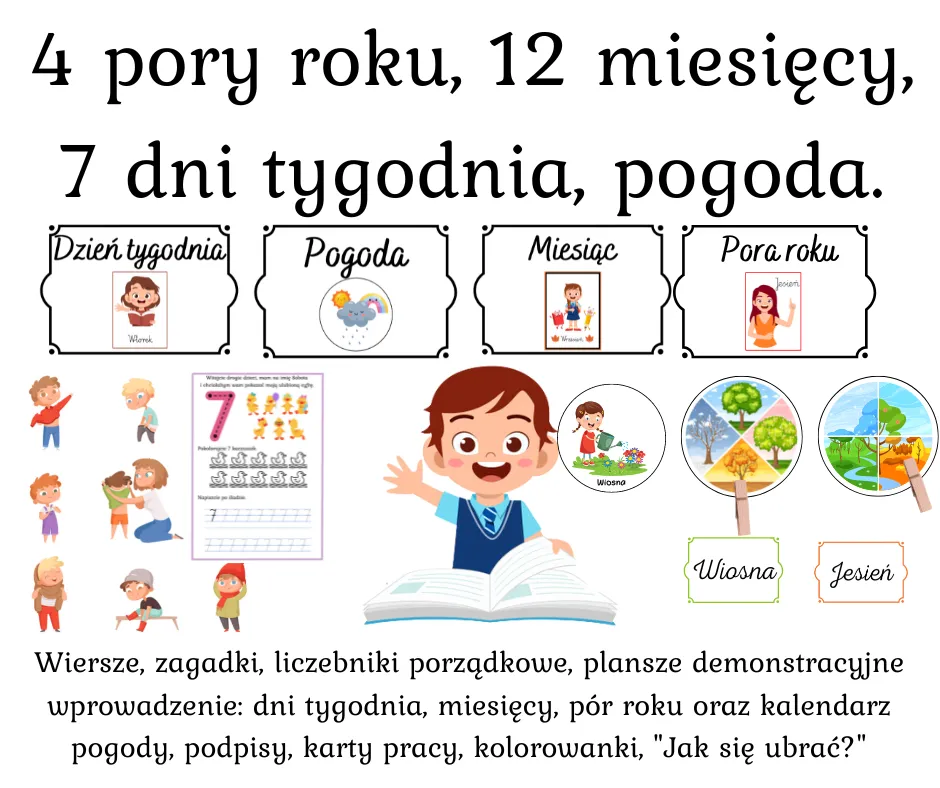 Zdjęcie Zagadki o porach roku, które rozweselą dzieci i wzbogacą ich wiedzę