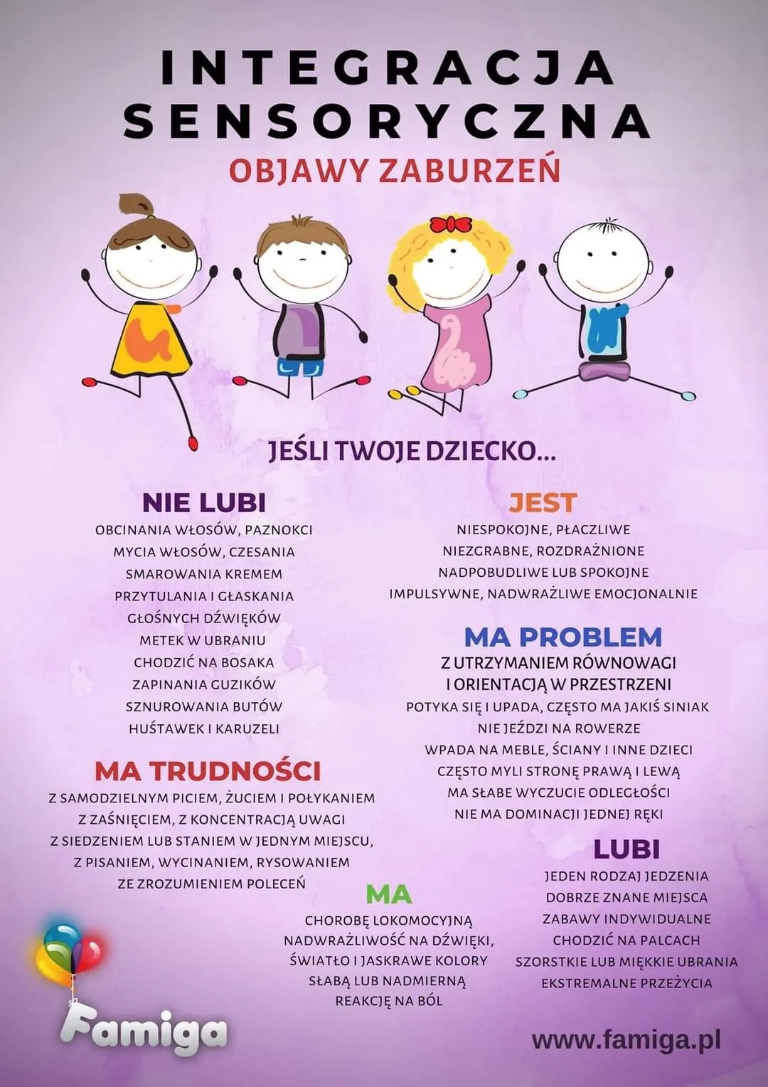 Zdjęcie Zaburzenia czucia głębokiego u dziecka objawy i jak je rozpoznać