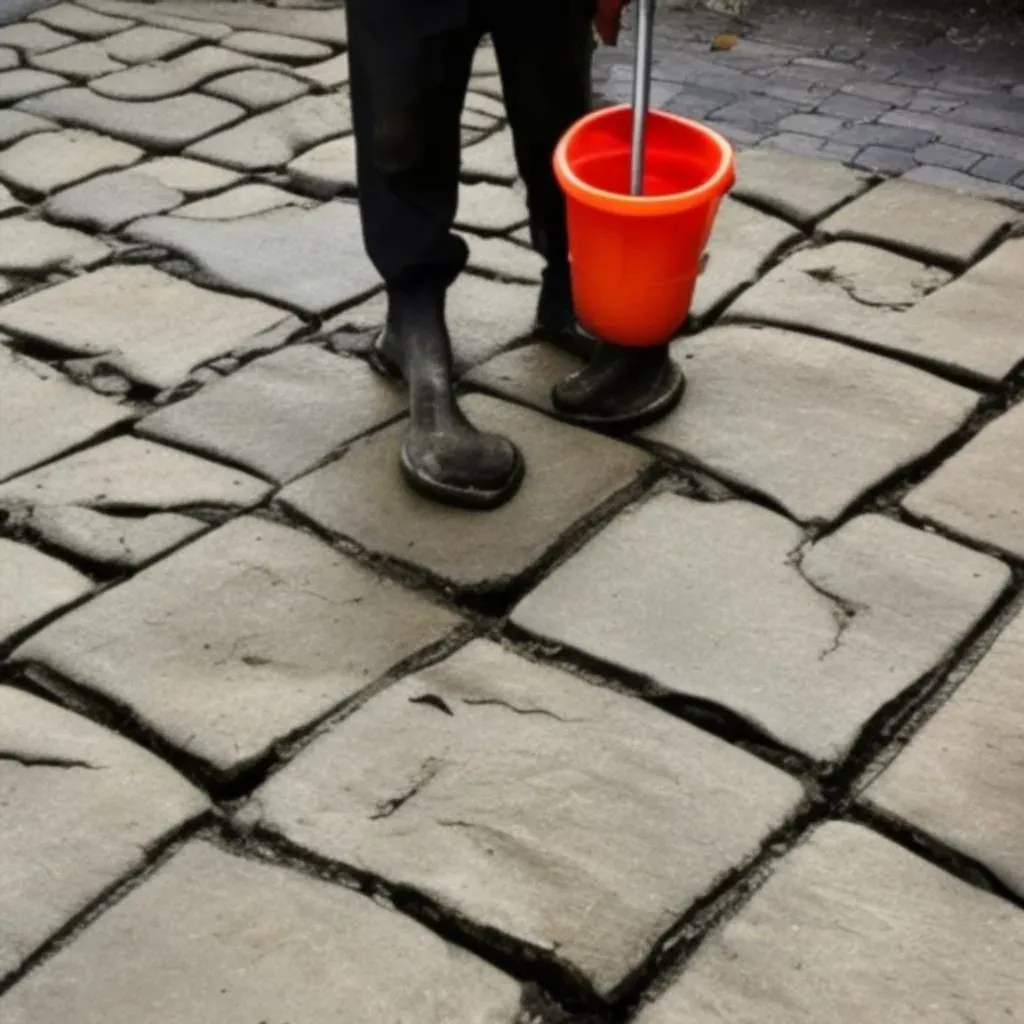 Zdjęcie Jak skutecznie wyczyścić kostkę brukową z oleju - 5 sprawdzonych metod