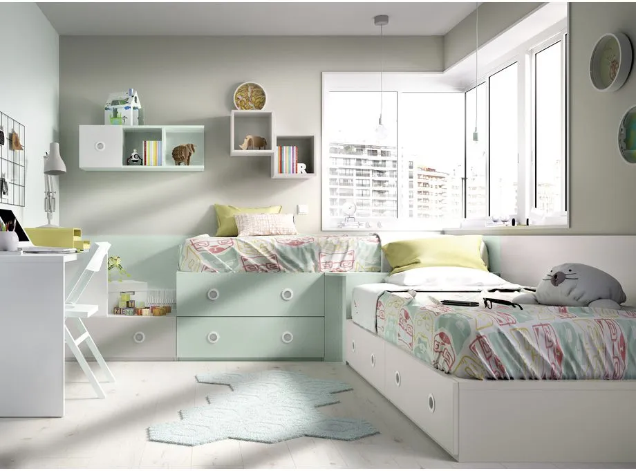 Zdjęcie Dormitorios juveniles: ideas para un espacio funcional y con estilo