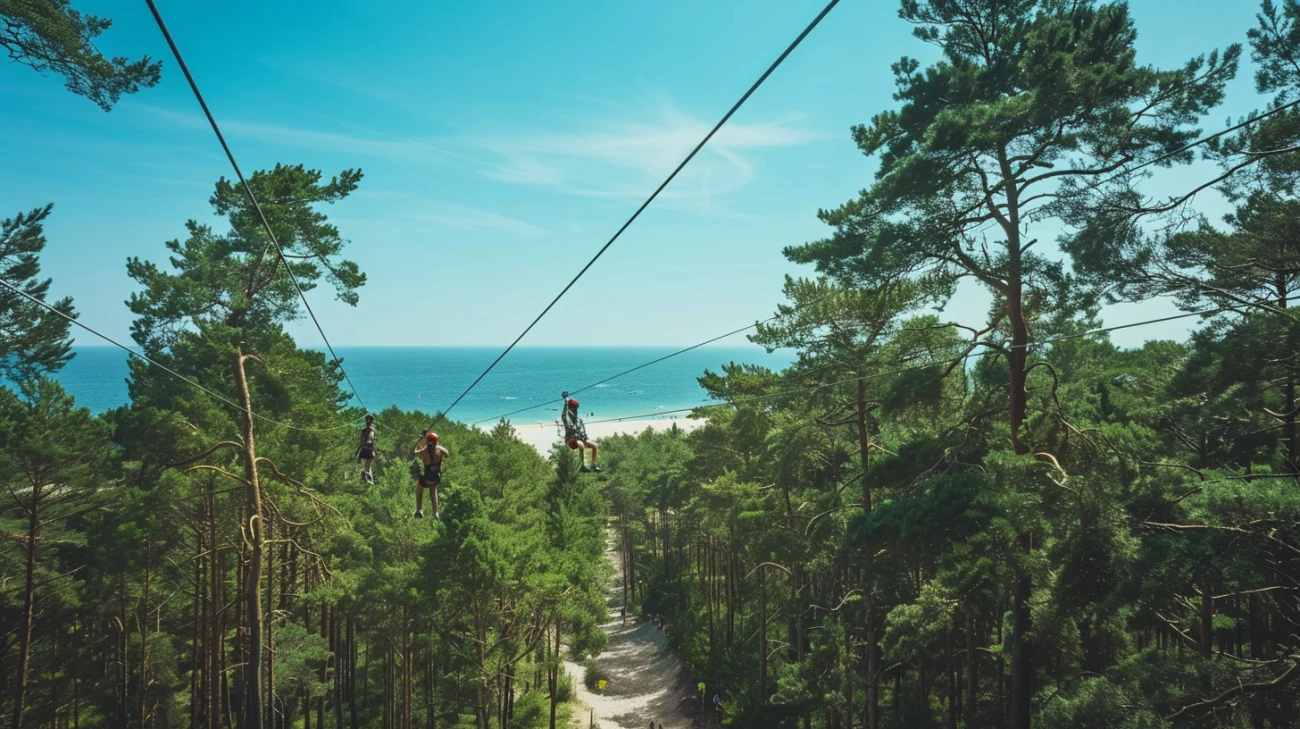 Zdjęcie Park Linowy Stegna: adrenalina i przygoda wśród nadmorskich lasów