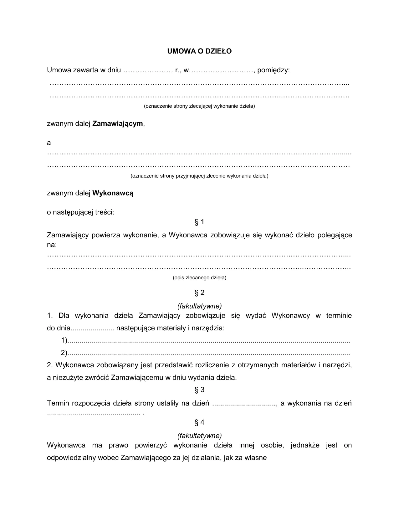 Zdjęcie Umowa o dzieło: kluczowe zasady, które musisz znać, aby uniknąć prawnych pułapek