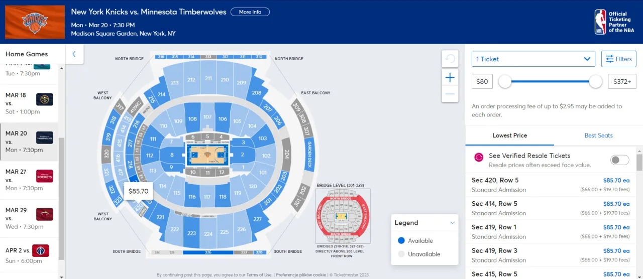 Zdjęcie Ile kosztują bilety na mecz NBA? Ceny, porady i gdzie kupić