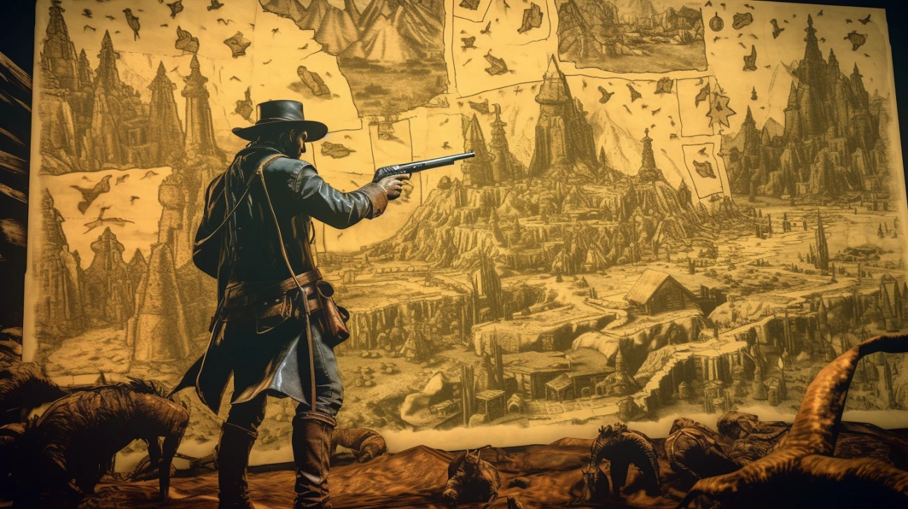 Red Dead Redemption 2 Legendarni Zwierzęta - Mapa RDR2