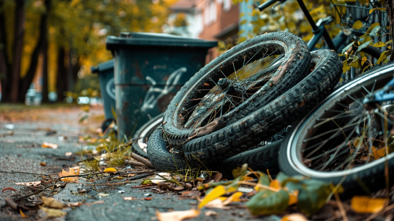 Zdjęcie Zużyte opony rowerowe – punkty odbioru i zasady utylizacji