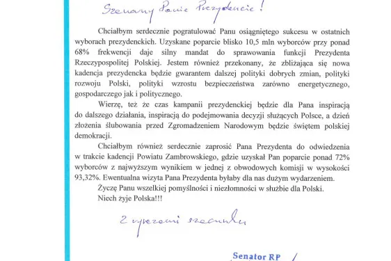 Zdjęcie Jak napisać list do prezydenta Dudy, aby został zauważony?