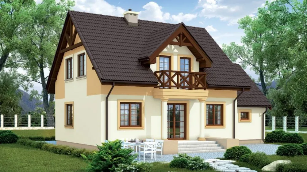 Zdjęcie Jaka elewacja do brązowego dachu? 10 najlepszych propozycji