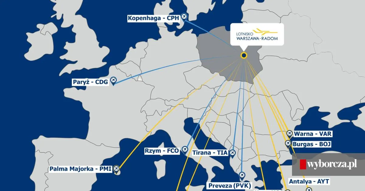 Zdjęcie Gdzie można polecieć z Radomia? Odkryj najlepsze kierunki i oferty