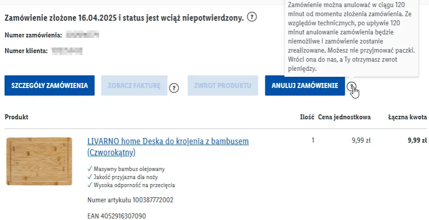 Zdjęcie Jak łatwo i szybko zrobić zwrot w Lidl online jako gość - pełna instrukcja