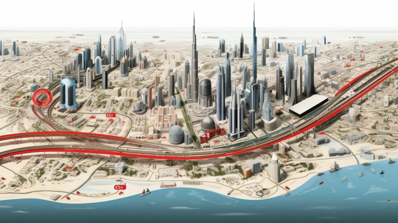 Mapa Dubaju - Znajdź Dubaj na mapie