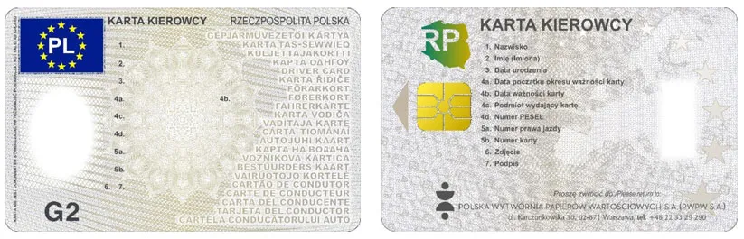 Zdjęcie Co oznacza g2 na karcie kierowcy? Kluczowe informacje dla zawodowców