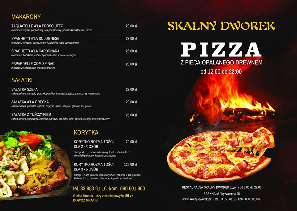 Zdjęcie Pyszna pizza w Skalnym Dworku Brenna - sprawdź menu i zamówienie